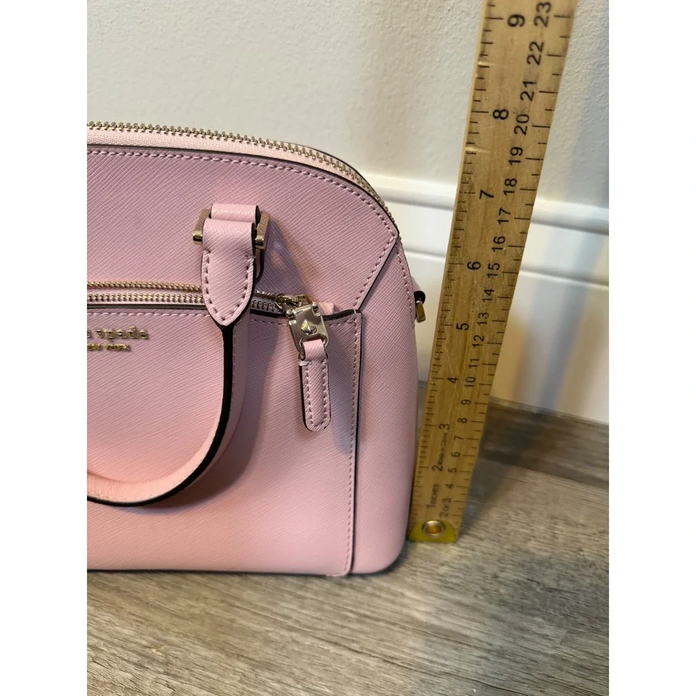 Kate Spade Womens Satchel Saffiano Leather Pink Small